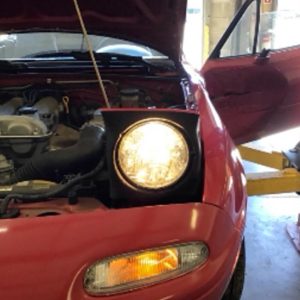 1990-1997 Headlights assembly Red